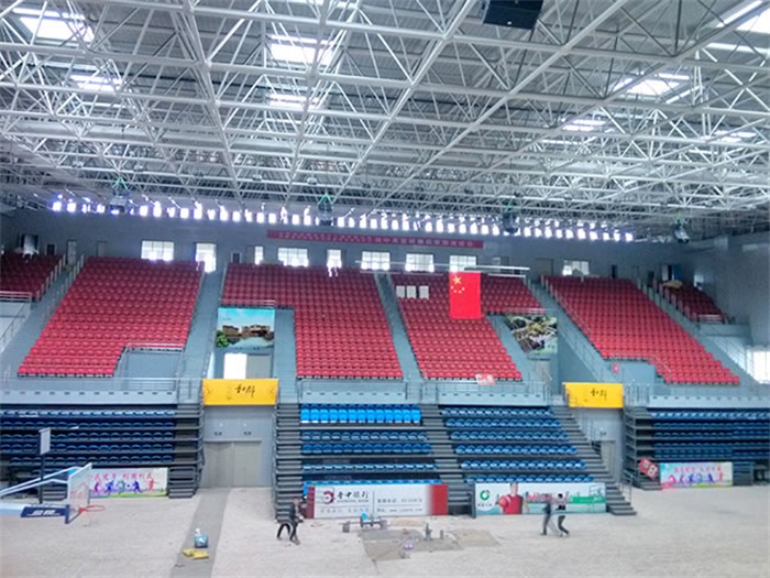 胶州电厂体育馆网架加工